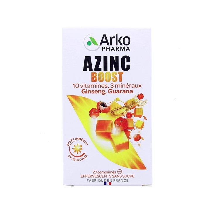 Azinc Boost x20cpr effervescents Sans sucre Arkopharma