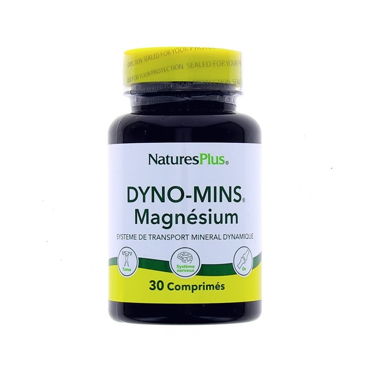 Natures Plus Dyno Mins Magnesium x30 comprimés