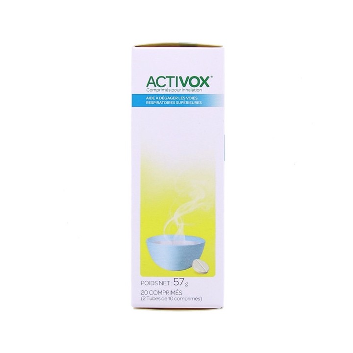Activox 20Cpr pour inhalation - Arkopharma - Médicament Rhume