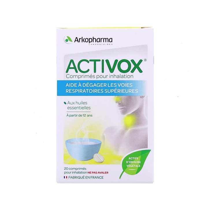 Activox 20Cpr pour inhalation - Arkopharma - Médicament Rhume