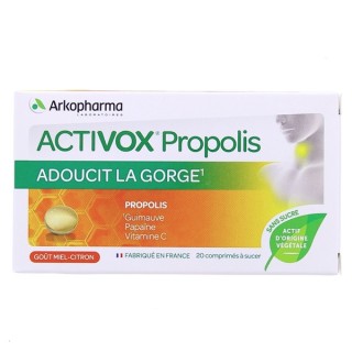 Activox Propolis Adoucit la Gorge x20cpr à sucer - Arkopharma