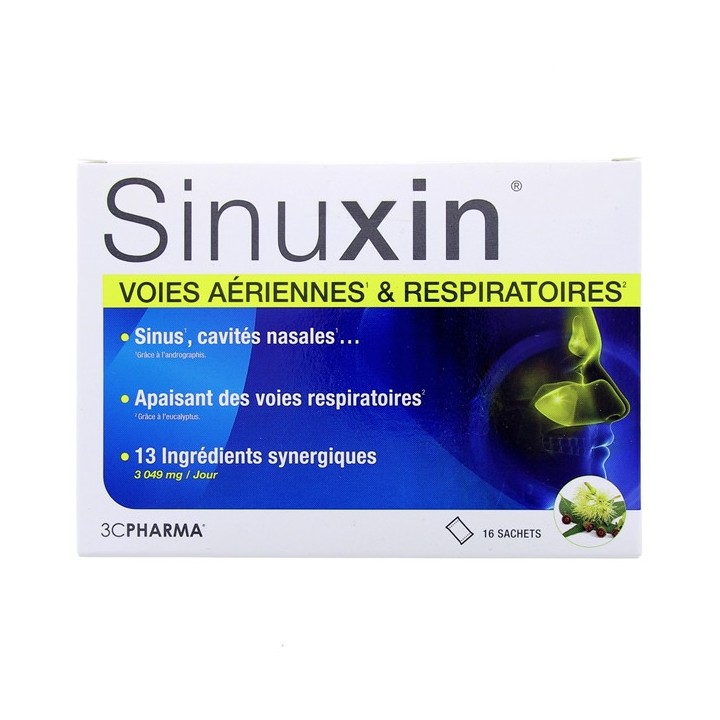 Sinuxin x16 sachets - 3 Chênes - Nez & Gorge