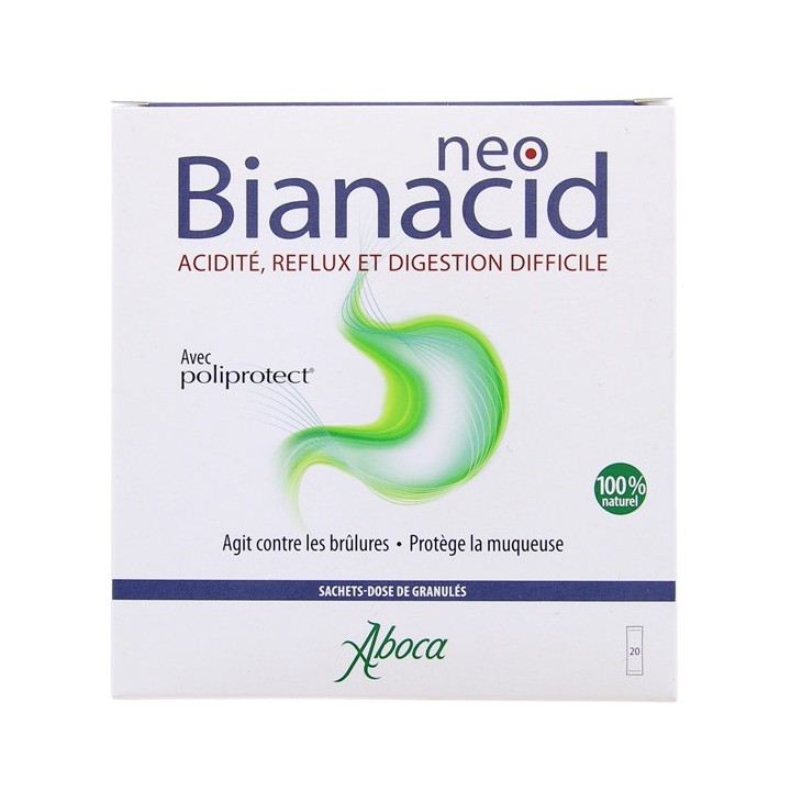 NeoBianacid Acidité, Reflux et Digestion difficile - 20 sachets - Aboca