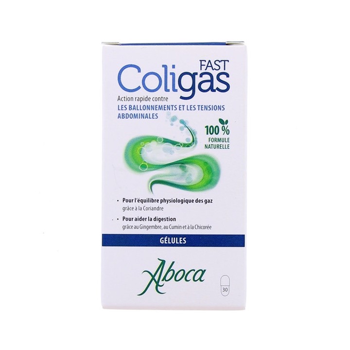 Coligas Fast x30 gélules - Aboca - Ballonnements & Tensions abdominales