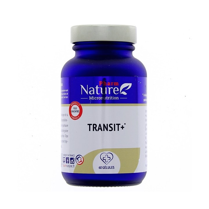 Pharm Nature - Transit + - 60 gélules - Digestion & Transit