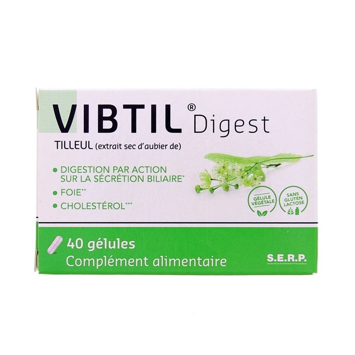 Vibtil Digest -Tilleul - 40 gélules - SERP