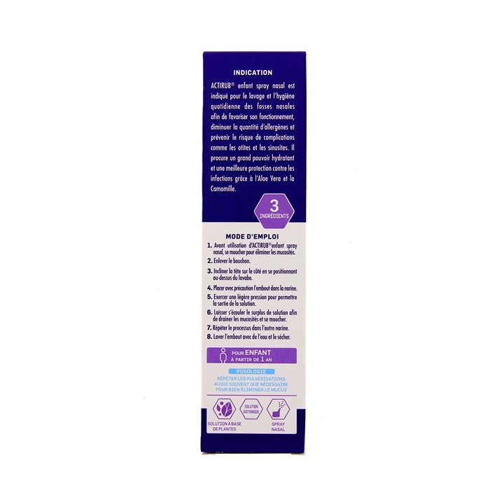 Actirub Enfant - Spray Nasal - Flacon de 120ml - Santé Verte