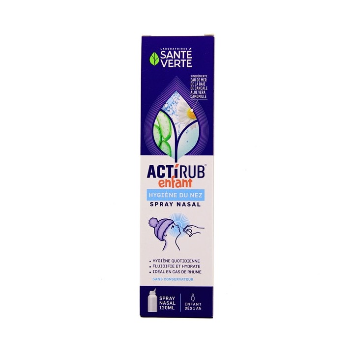 Actirub Enfant - Spray Nasal - Flacon de 120ml - Santé Verte