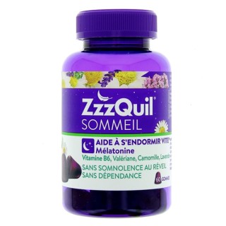 ZzzQuil Sommeil Fruits des bois - 60 gommes - Complément alimentaire - IllicoPharma