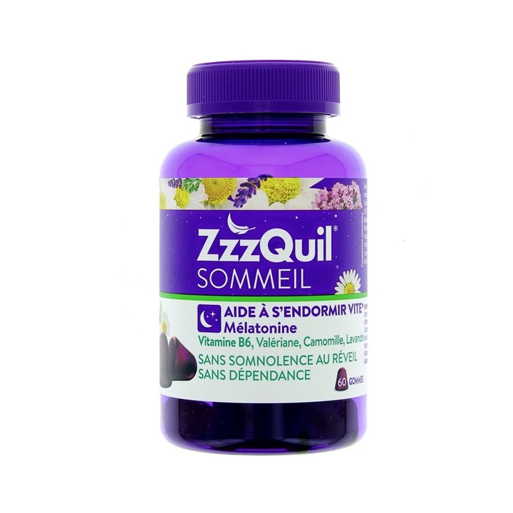 ZzzQuil Sommeil Fruits des bois - 60 gommes - Complément alimentaire - IllicoPharma