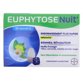 Euphytose Nuit - 20 sachets - Bayer - Complément alimentaire - Sommeil