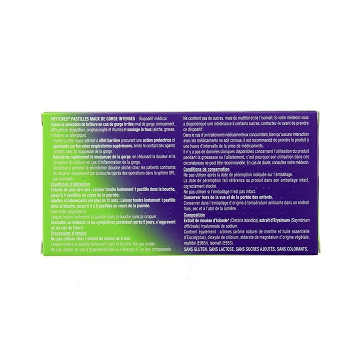 Phytovex Maux de gorge intenses - 20 Pastilles - UPSA