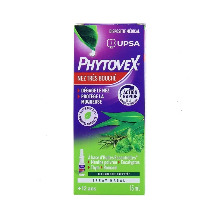 Phytovex Nez très bouché - Spray nasal 15ml - UPSA