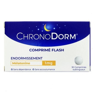 ChronoDorm Mélatonine 1mg - 30 comprimés sublinguaux - Iprad