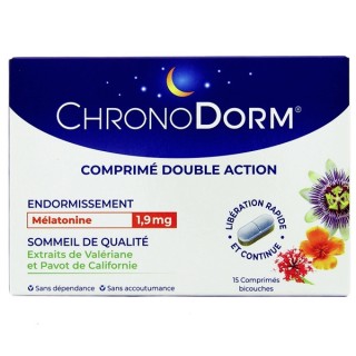 Chronodorm Comprimé Double Action 1,9mg - 15 comprimés bicouches -  Iprad