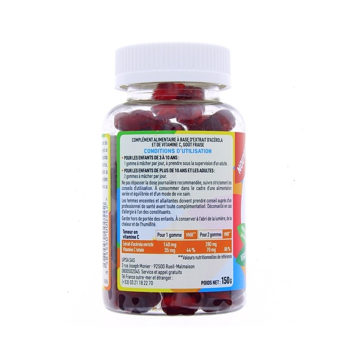 Vitalité Kids Acérola Vitamine C - 60 gommes - UPSA