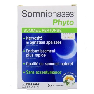 Somniphases Phyto Sommeil Perturbé - 30 comprimés - 3 Chênes