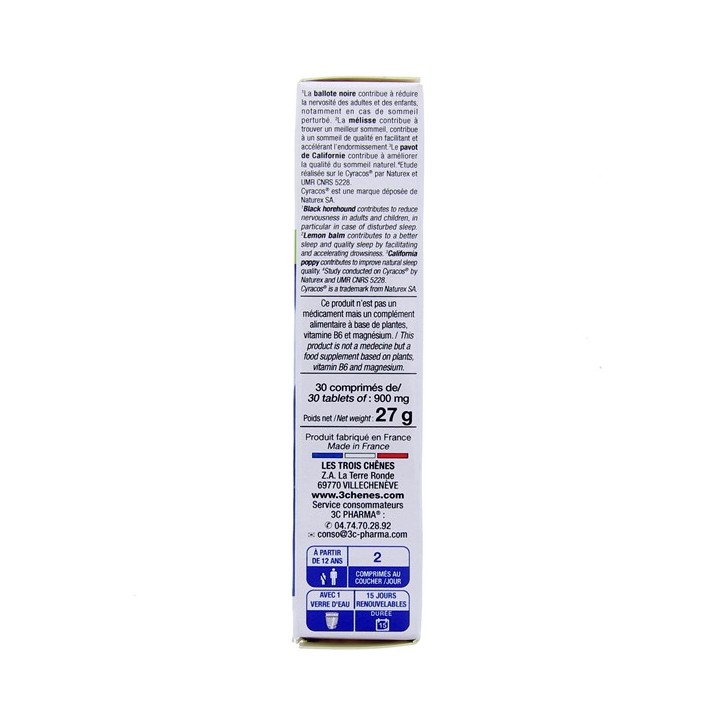 Somniphases Phyto Sommeil Perturbé - 30 comprimés - 3 Chênes