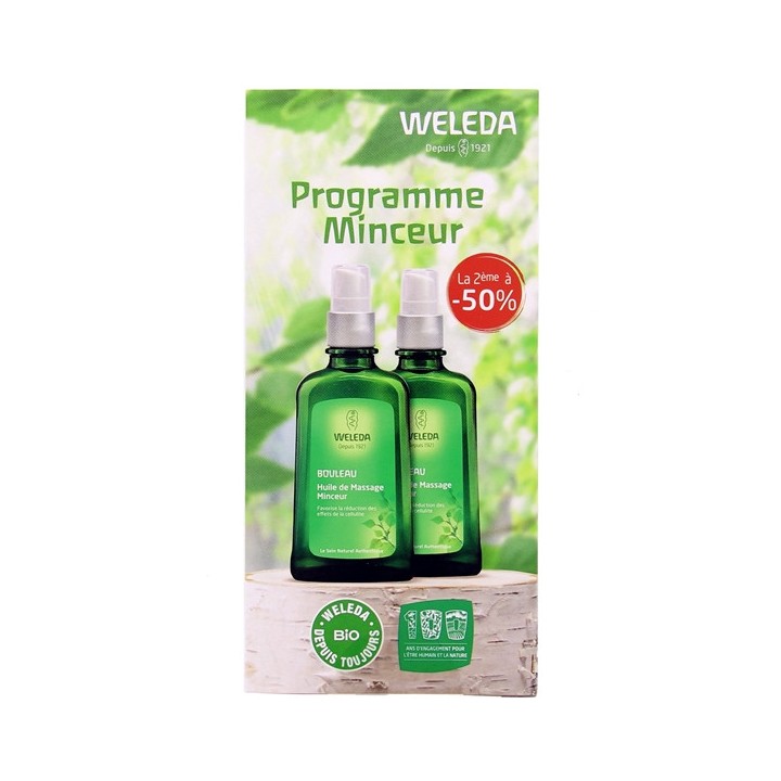 Huile de massage Minceur Bouleau - 2x100ml - Weleda