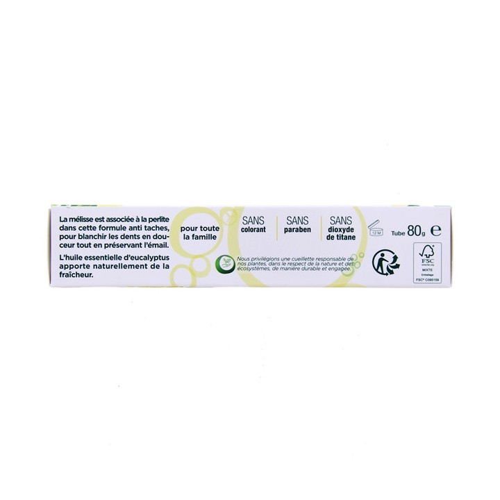 Dentifrice Bio - Formule Blancheur - Tube de 80g - Lehning
