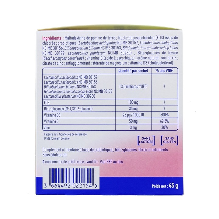 Immunostim+ Probiotiques Défenses immunitaires - 30 sticks Vanille - Alvityl - Défenses immunitaires