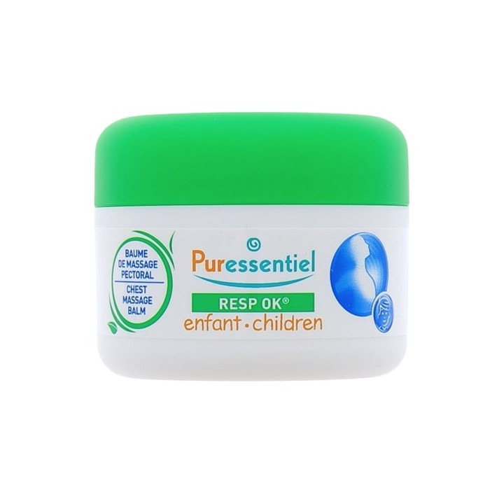 Baume de massage pectoral Enfant Resp'OK - Pot de 60ml - Puressentiel