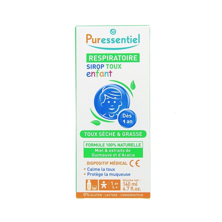 Respiratoire Sirop Toux Enfant 140ml Puressentiel - IllicoPharma