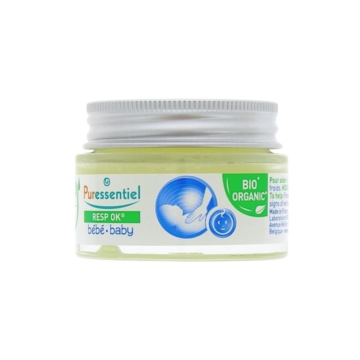 Resp'OK Baume de Massage Pectoral Bébé Bio 30ml Puressentiel - IllicoPharma