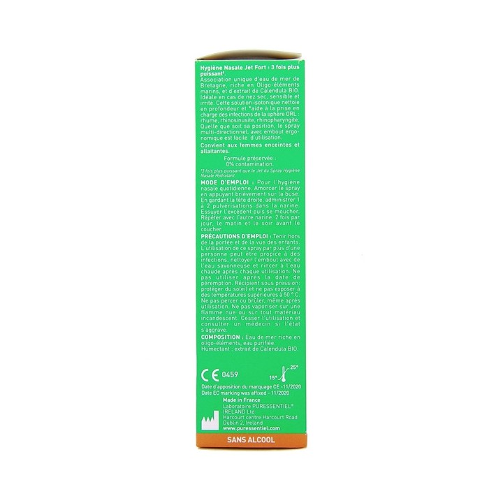 Respiratoire Spray Hygiène Nasale Jet Fort 100ml - Puressentiel - IllicoPharma
