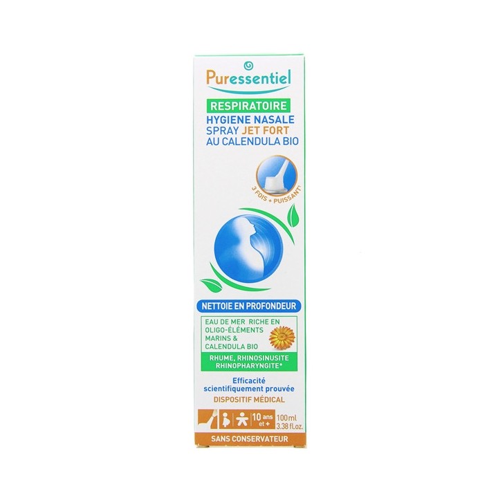 Respiratoire Spray Hygiène Nasale Jet Fort 100ml - Puressentiel - IllicoPharma