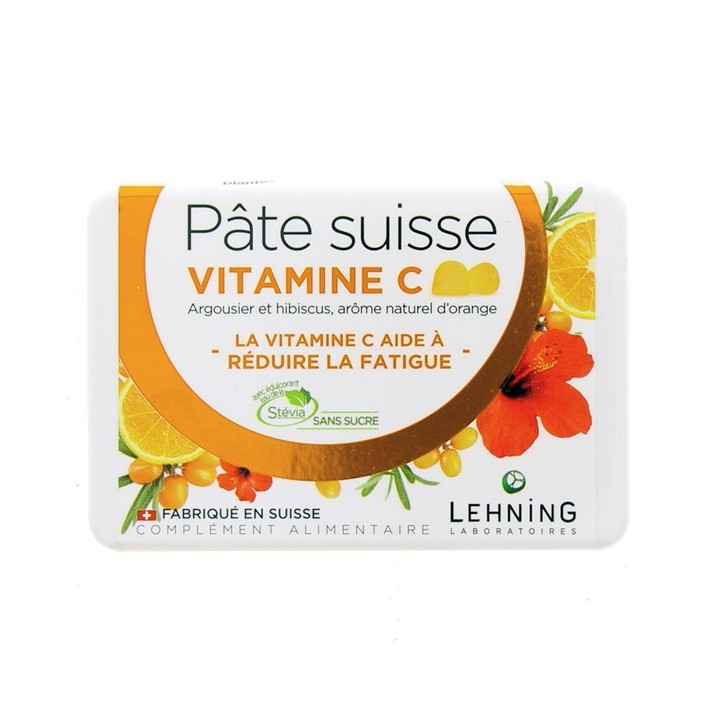 Pâte Suisse Vitamine C - 40 gommes - Lehning