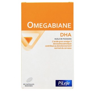 Omegabiane DHA - 80 capsules marines - Pileje - Micronutrition