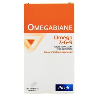 Omegabiane Oméga 3-6-9 - 100 capsules marines - Pileje - Micronutrition