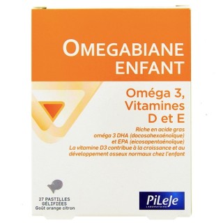 Omegabiane Enfant - 27 pastilles gélifiées - Pileje - Micronutrition