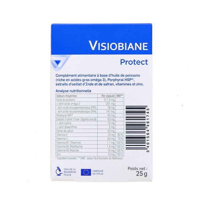 Visiobiane Protect - 30 capsules marines - Pileje - Micronutrition