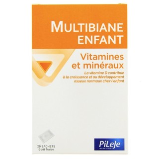 Multibiane Enfant Vitamines et Minéraux - 20 sachets - Pileje