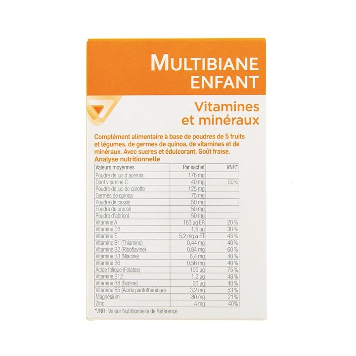 Multibiane Enfant Vitamines et Minéraux - 20 sachets - Pileje