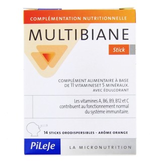 Multibiane - 14 sticks orodispersibles - Pileje - Micronutrition