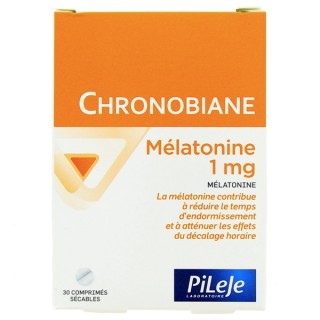 Chronobiane Mélatonine 1mg - 30 comprimés sécables - Pileje - Stress, sommeil, concentration