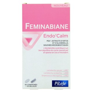 Feminabiane Endo'Calm - 60 comprimés + 30 gélules - Pileje - Micronutrition
