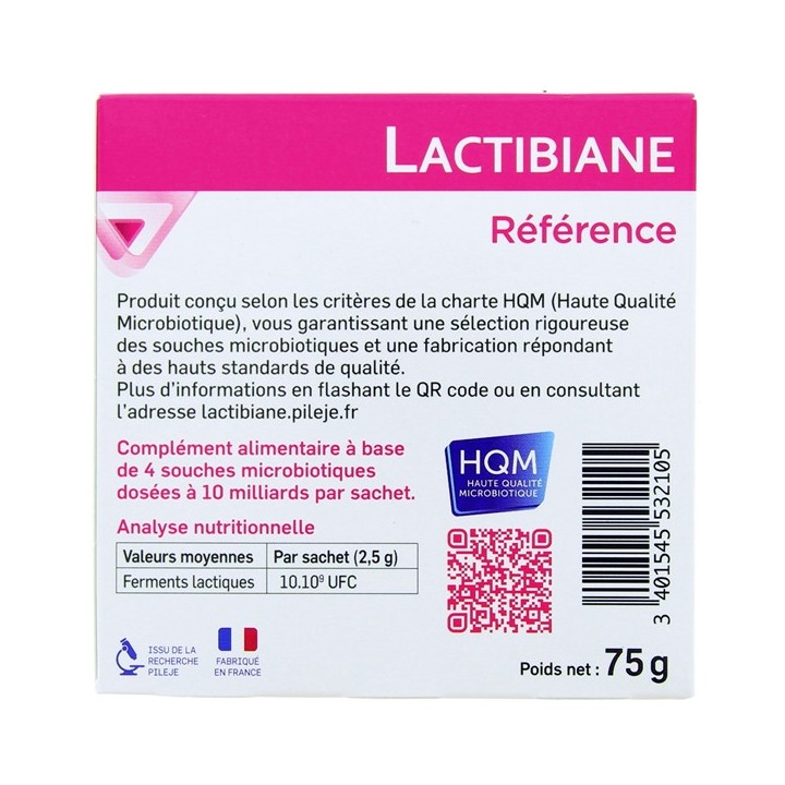 Lactibiane Référence - 30 sachets 2,5g - Pileje - Micronutrition