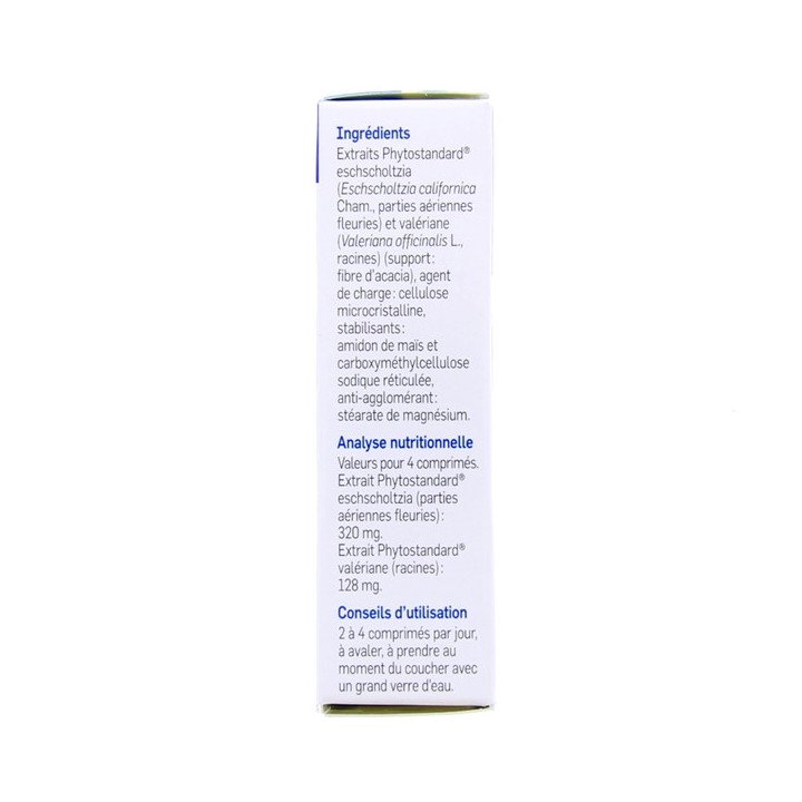 Phytostandard Eschscholtzia Valériane - 30 comprimés - Pileje - Phytonutrition