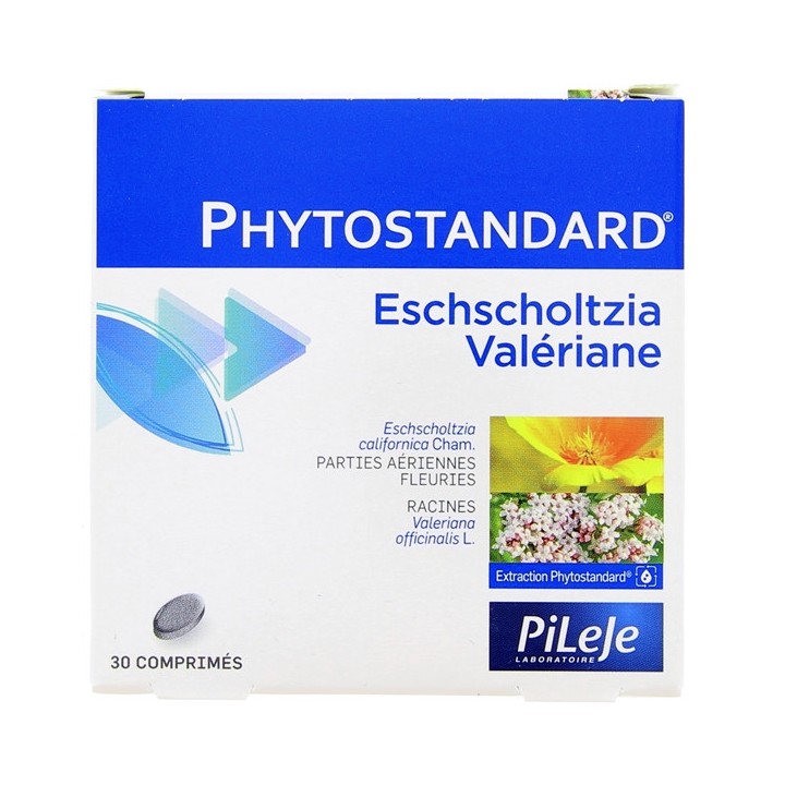 Phytostandard Eschscholtzia Valériane - 30 comprimés - Pileje - Phytonutrition