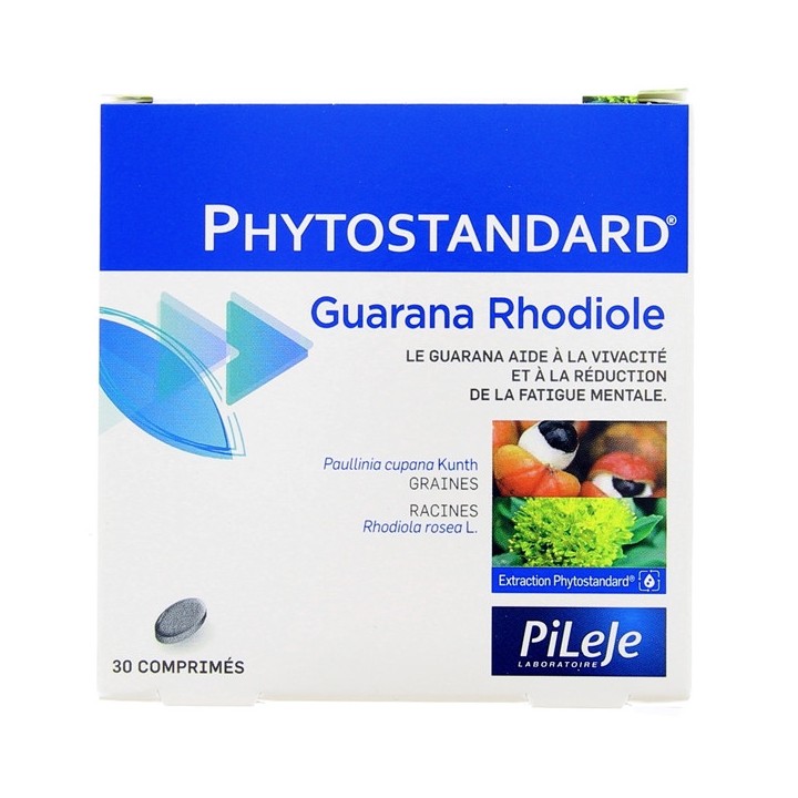 Phytostandard Guarana Rhodiole - 30 comprimés - Pileje - Phytonutrition