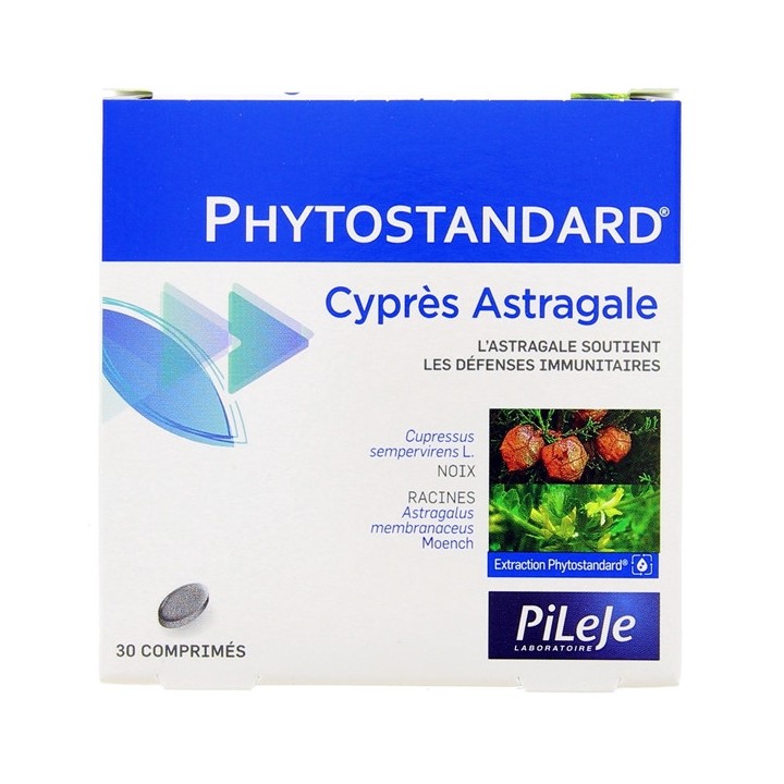 Phytostandard Cyprès Astragale - 30 comprimés - Pileje - Phytonutrition