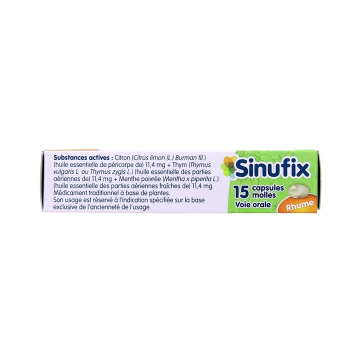 Sinufix Rhume - 15 capsules molles - UPSA - Rhume