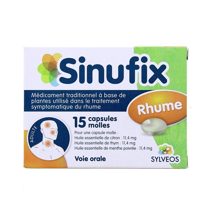 Sinufix Rhume - 15 capsules molles - UPSA - Rhume