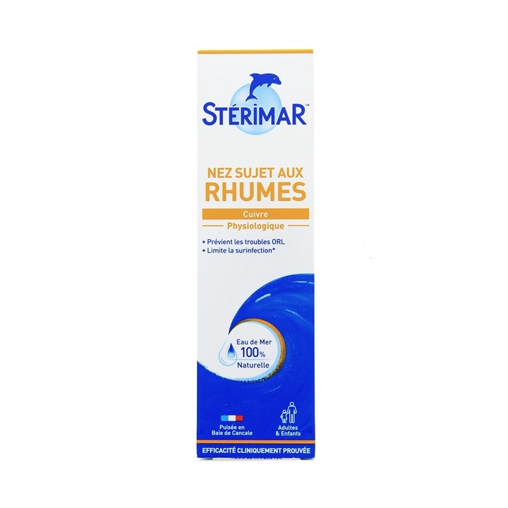 Sterimar Nez Sujet au rhumes Cuivre - 100ml - Hygiène du nez