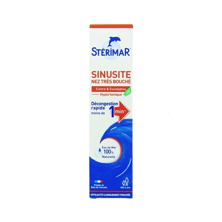 Stérimar Sinusite Nez très bouché - 50ml - Hygiène du nez