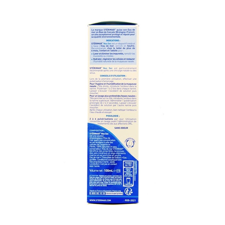 Stérimar Nez Sec 100ml - Hygiène du nez